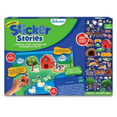 Skillmatics Activity Kit sticker stories come alive through colorful scenes for imaginative play.
