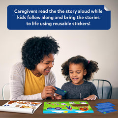 Eight double-sided story cards spark sequencing and listening skills during read-alouds.