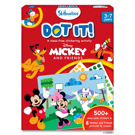 Skillmatics Dot It Disney Mickey stickers pack supports creative play and motor skill practice