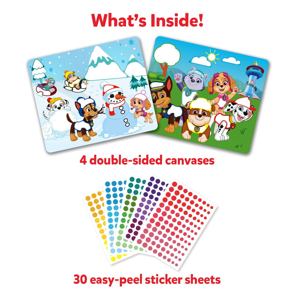 Skillmatics Dot It Sticker Art PAW Patrol double-sided canvases spark imaginative scenes