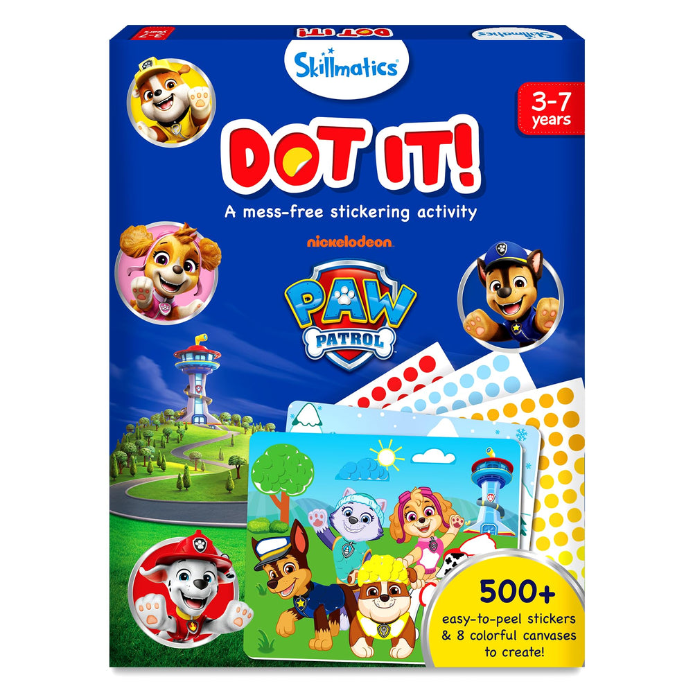 Skillmatics Dot It Sticker Art PAW Patrol sticker sheets for creative play and mess-free crafting