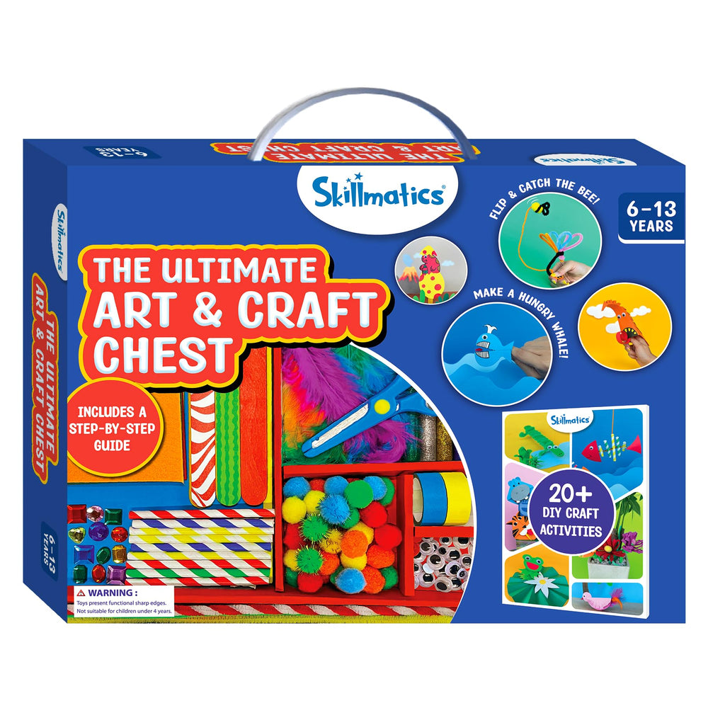 Skillmatics storage chest keeps art supplies neat and portable