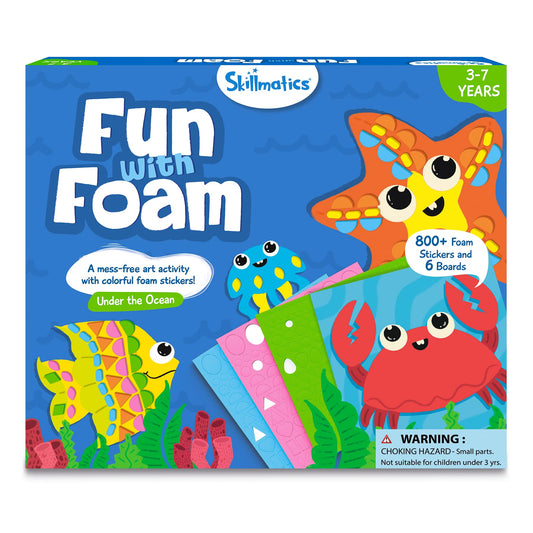 Skillmatics Foam Sticker Art undersea dolphin board for mess-free creative play