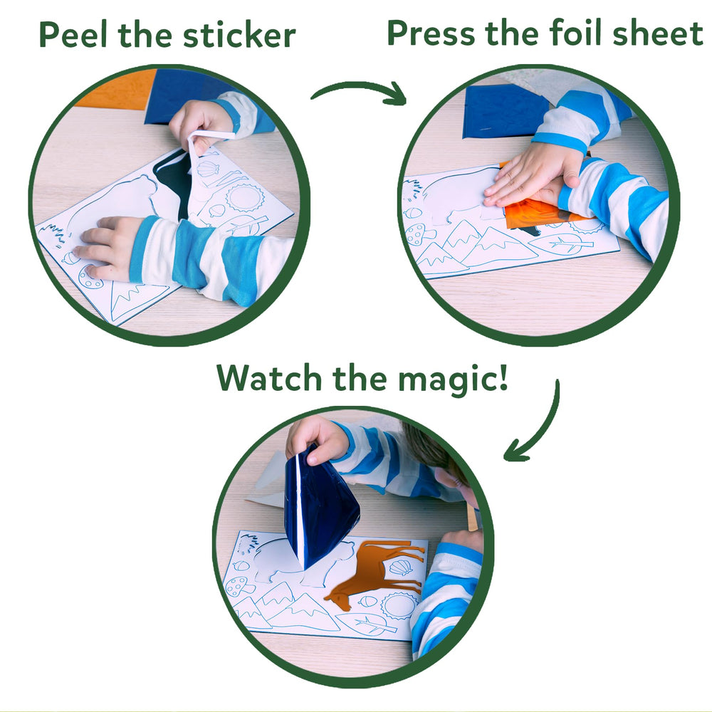 Skillmatics Foil Fun Animals Eagle image showcasing bright foil and imagination.