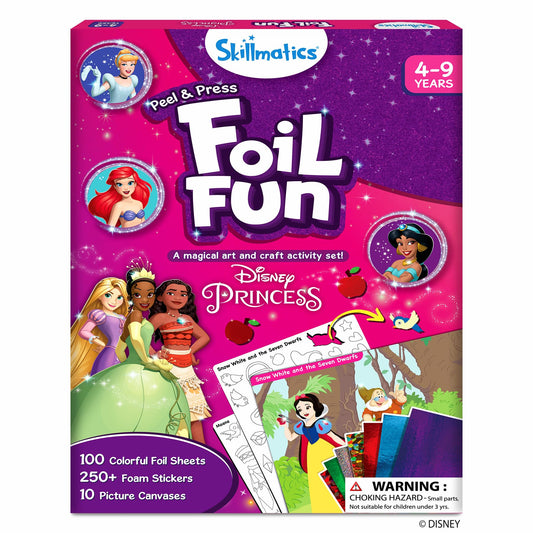 Skillmatics Foil Fun Disney Princess stickers for sparkly crafts
