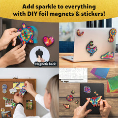 Skillmatics Foil Fun foam stickers sparkle on DIY crafts