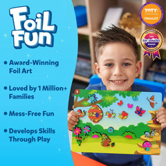 Skillmatics Foil Fun foil sheets highlight sparkly material for creative foil accents.