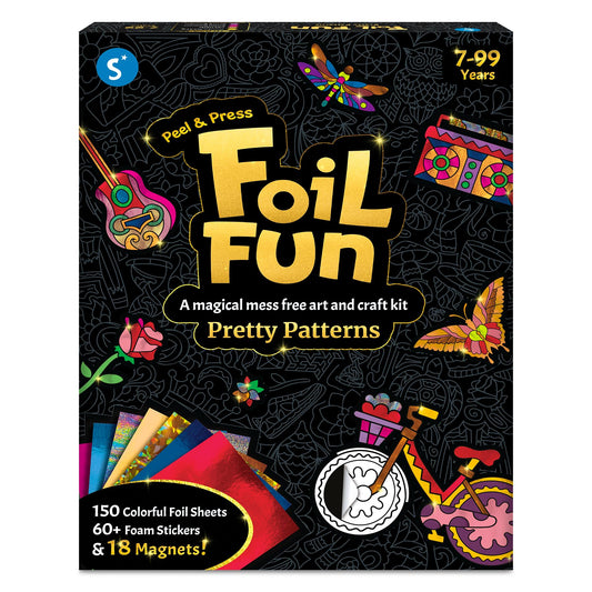 Skillmatics Foil Fun magnets add shiny foil accents for fridge art