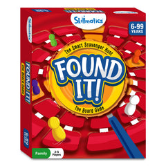 Skillmatics Found It! family game night shows kids and adults enjoying together.
