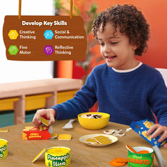Skillmatics Grocery Set asparagus spears support sorting and pretend cooking scenarios