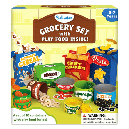 Skillmatics Grocery Set broccoli pieces for imaginative pretend meals and color-rich play