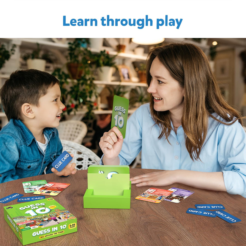 Skillmatics Guess in 10 Around Town engages kids and adults for shared fun.