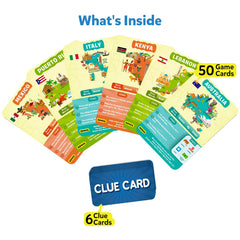 Skillmatics clue card provides extra hints to guide guesses during play.