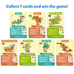 Players team up in Skillmatics Guess in 10 Countries for a lively family challenge.