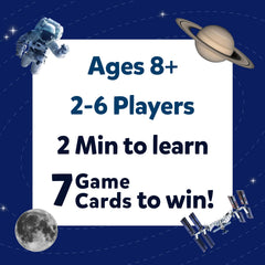 Skillmatics Guess in 10 NASA Space family night option boosts group fun.