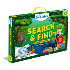 Children engaging in screen-free learning with Skillmatics game