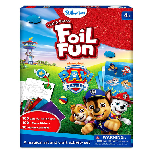 Skillmatics PAW Patrol foil art activity sparkles during creative play.