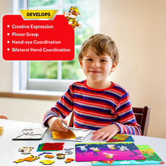 Instruction manual assists easy, independent PAW Patrol foil art.