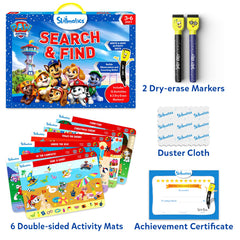 Skillmatics PAW Patrol mats side B scene enhances focus during searches