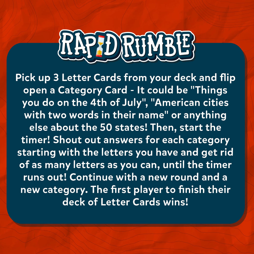 Travel-friendly Rapid Rumble case for on-the-go family fun