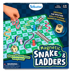 Skillmatics Snakes & Ladders magnetic board with customizable layout for unique games