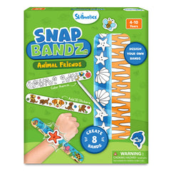 Skillmatics Snap Bandz animal design with colorful stickers for wearable art