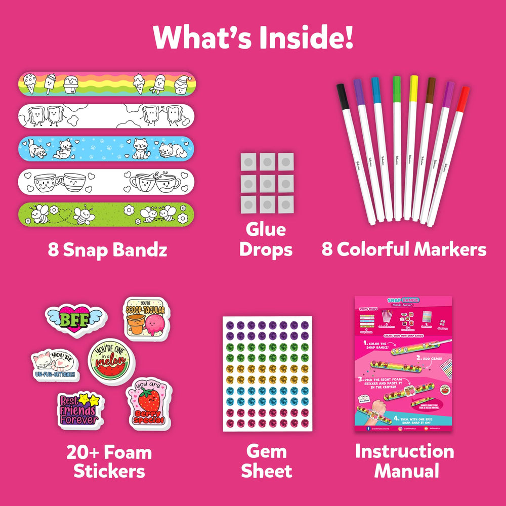 Skillmatics Snap Bandz gem sheet for eye-catching center accents