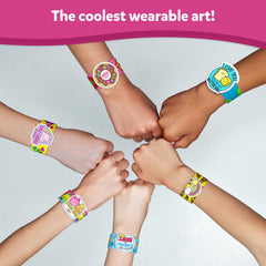 Skillmatics Snap Bandz wearable art example on a finished band