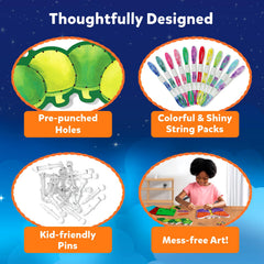 Skillmatics foam boards provide a sturdy base for durable art projects.