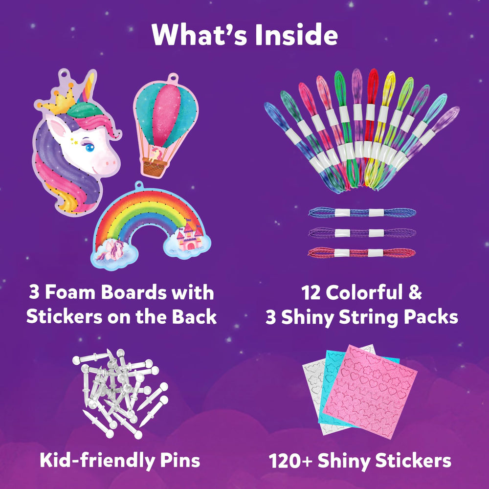 Skillmatics Shiny stickers pack adds sparkle to finished art.