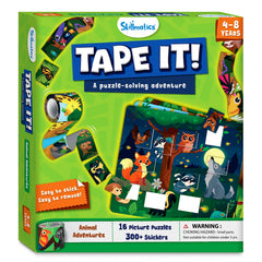 Skillmatics Tape It gift-ready packaging for kids aged 4 to 8.