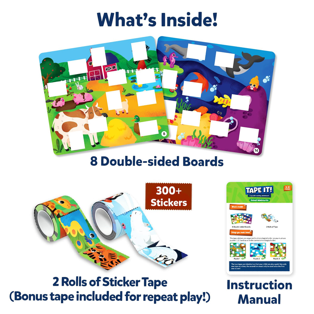 Skillmatics Tape It instruction manual guiding quick setup and use.