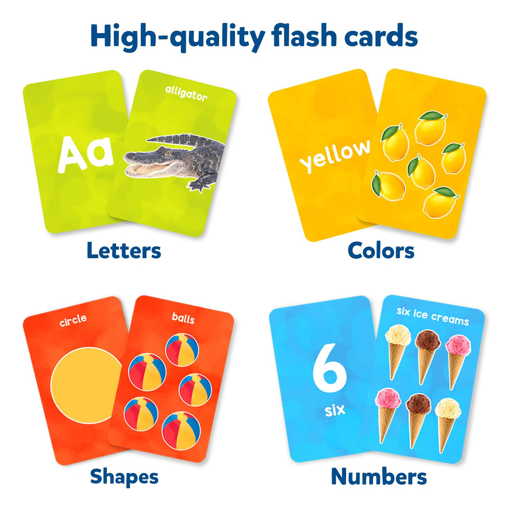 Skillmatics thick flash cards numbers—clear numerals to support counting practice.