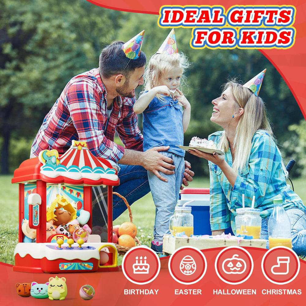 Skirfy claws machine family-friendly setup for birthdays and holidays