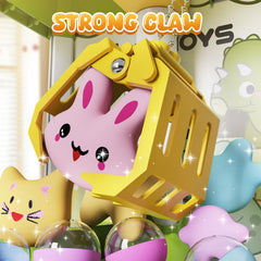 Skirfy arcade action with rotating claw demonstrates easy prize wins for family play