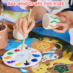Skirfy painting kit complements wheel for decorative pottery.