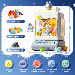 Skirfy Space Claw Machine prizes-pack highlights 20 included prizes for instant play