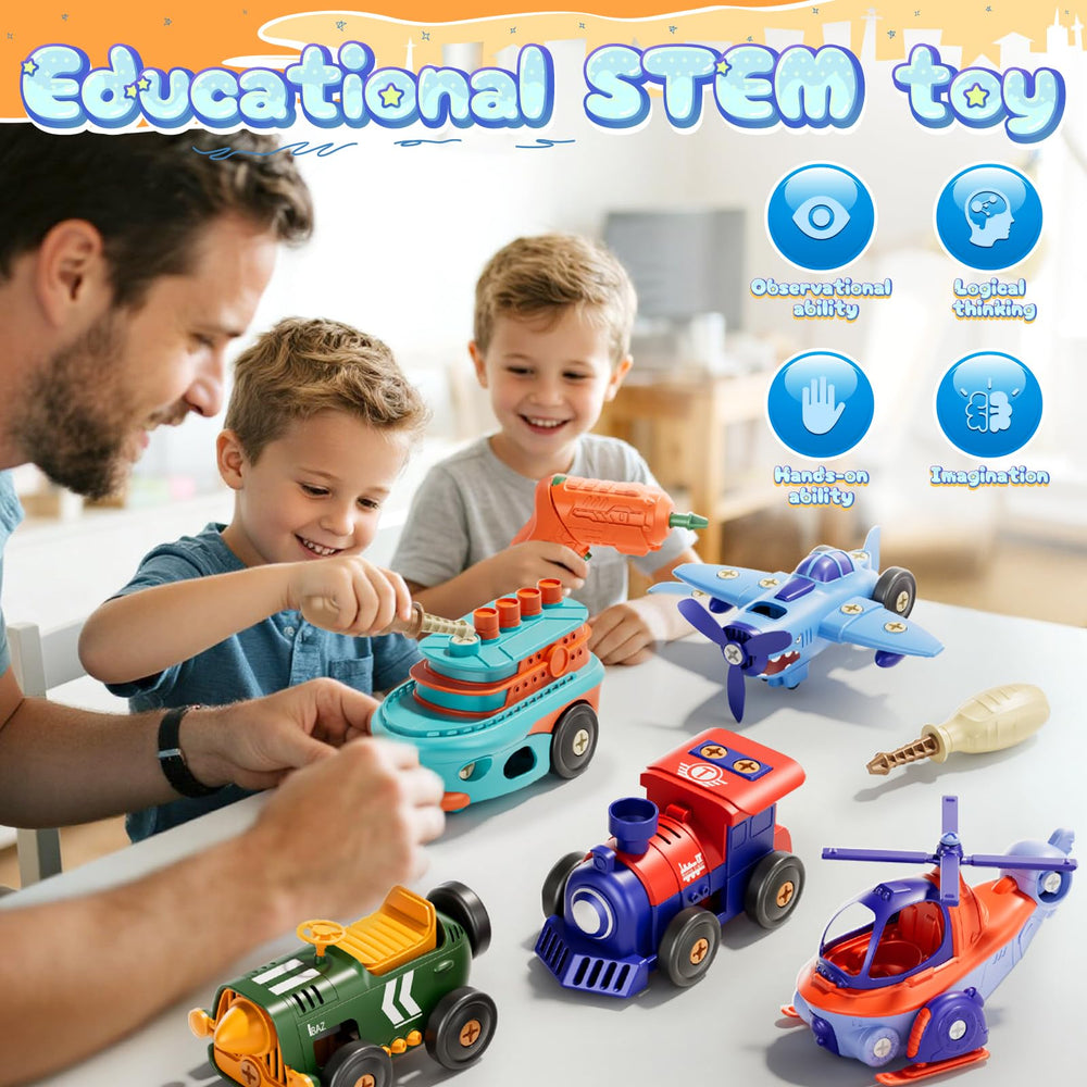 Skirtoy Take-Apart Electric Building Toy electric drill included for easy screws