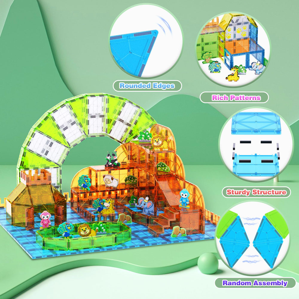 SKTMYY magnetic tiles fine motor play—precise placement strengthens skills