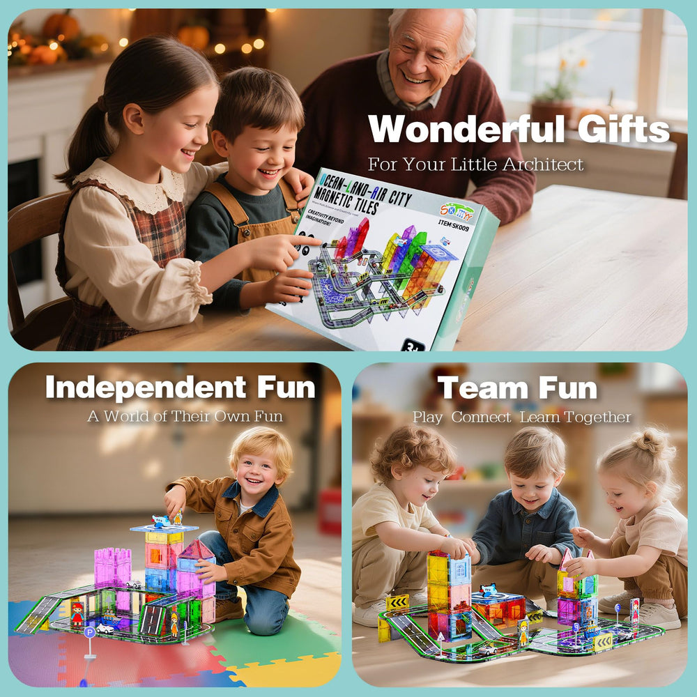 SKTMYY neighborhood scene: collaborative play builds social skills and storytelling