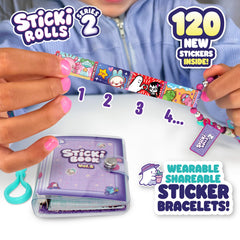 Sticki Book pages organize 120 stickers on durable, restickable panels by Sky Castle.