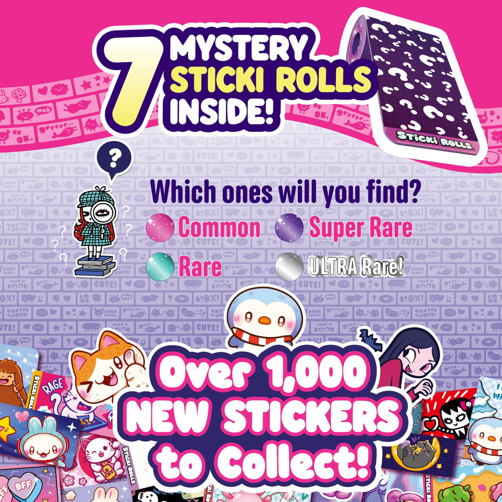 Includes 120 stickers to start a colorful Sky Castle Sticki collection.