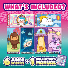 Sky Castle Sticki Rolls Series 1 artwork adds collectible appeal.