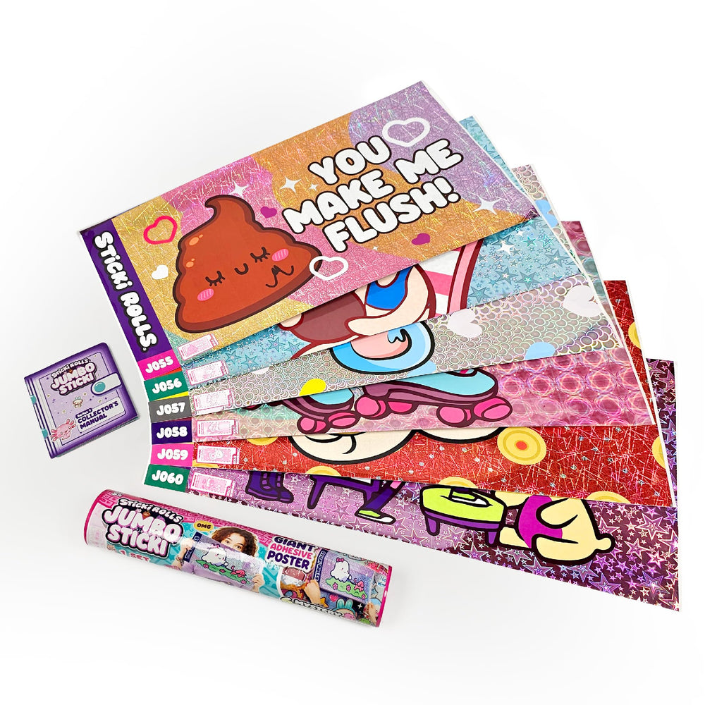 Sky Castle Sticki Rolls jumbo foil stickers collection for vibrant wall decor