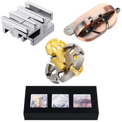 Skylety brain teaser metal puzzle shows a 3D interlocking design for focus and entertainment.
