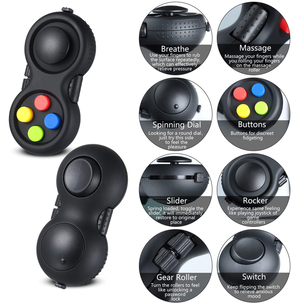 Skylety cam fidget pad pocket-size design fits bags for discreet use.