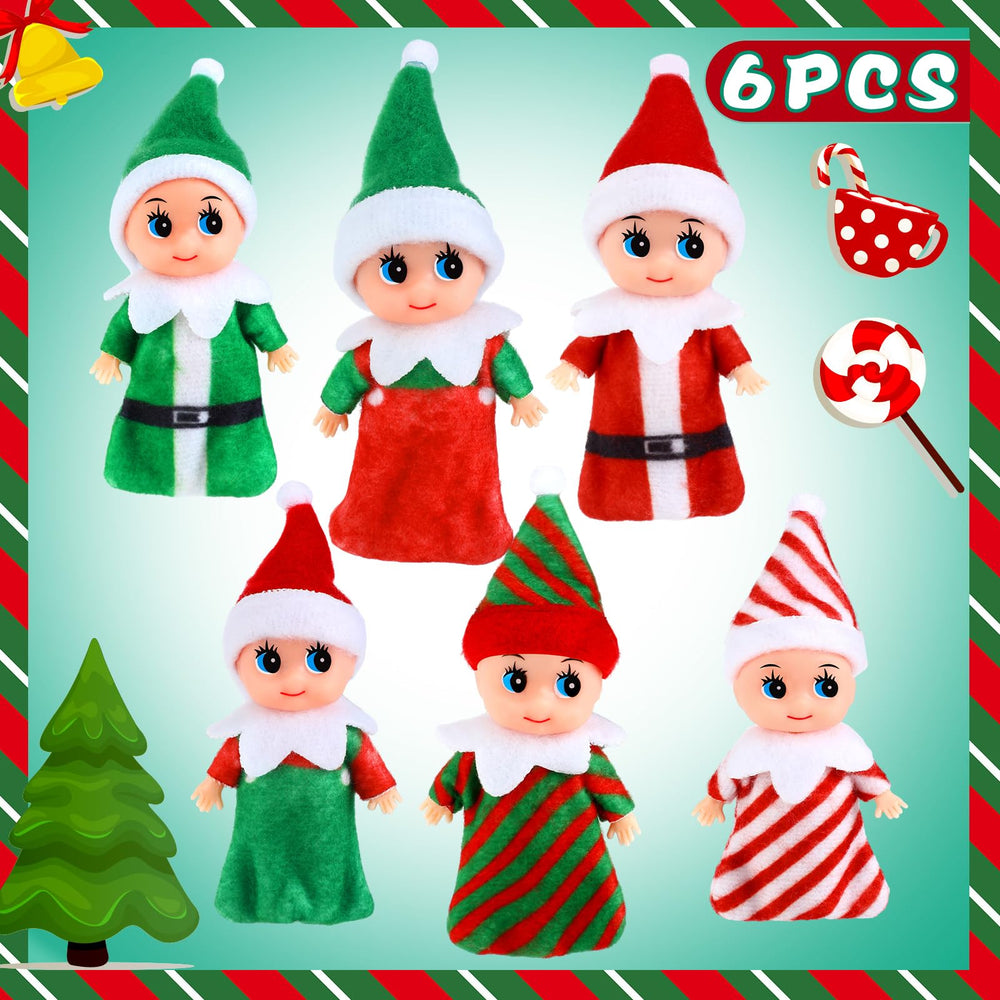 Skylety colorful elf collection enhances holiday decorating.