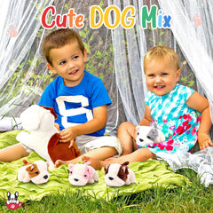 Skylety colorful puppies offer visual variety for imaginative play.