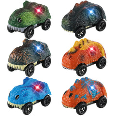 Skylety dinosaur track car LED front view for glowing play