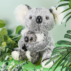 Skylety koala mother plush, 10.63 inches, a soft cuddle companion.